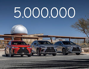 5 miljoenste Lexus SUV afgeleverd