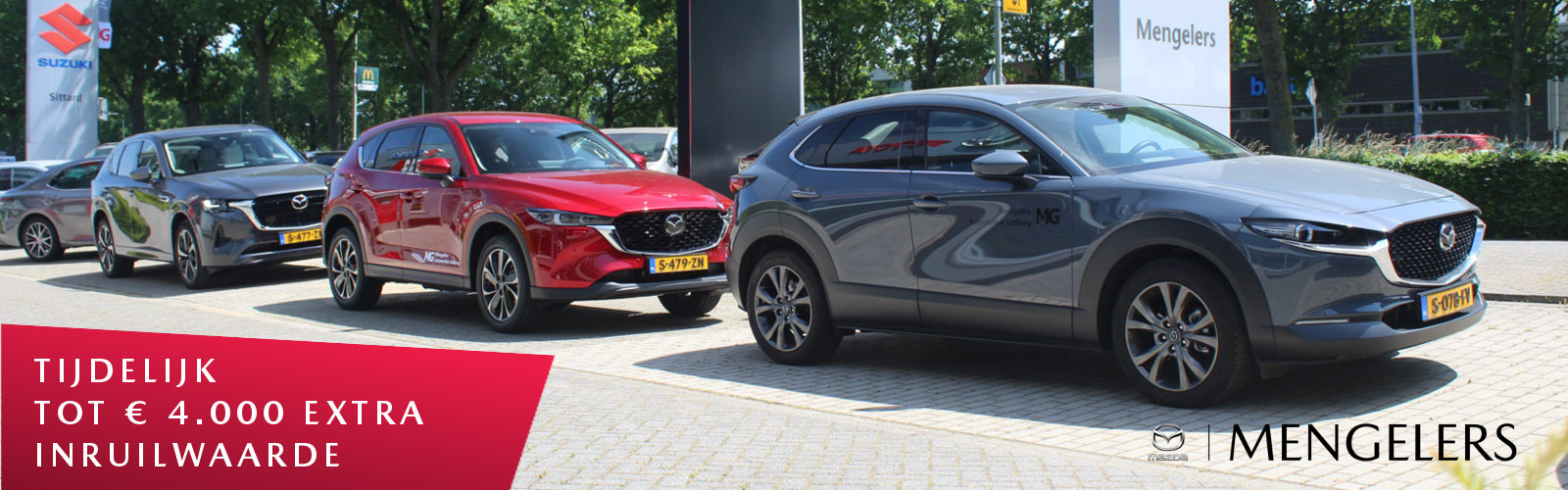 Mengelers Mazda Heerlen, Sittard en Roermond - Tijdelijk tot € 4000 extra inruilvoordeel